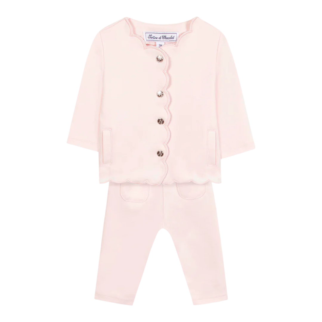 Pale Pink Mini Chic Scallop Set