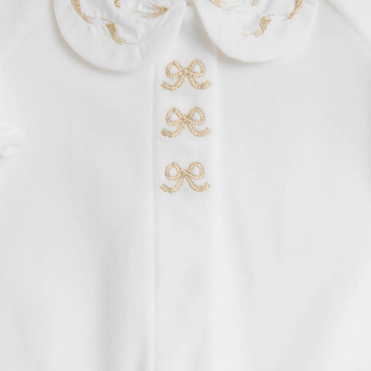 Ivory Gold Detail Romper