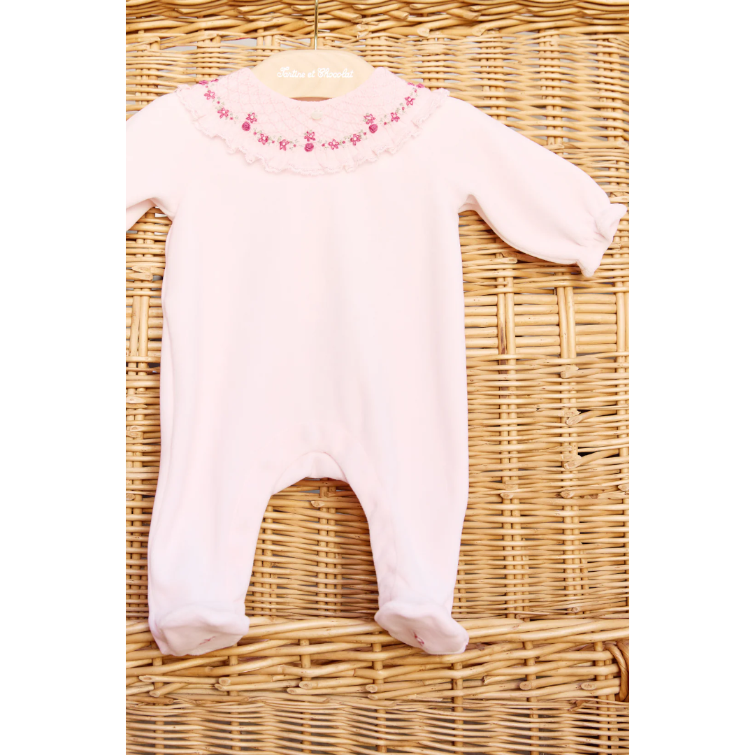 Petite Fleur Pink Romper