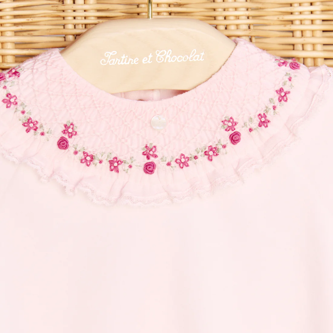 Petite Fleur Pink Romper