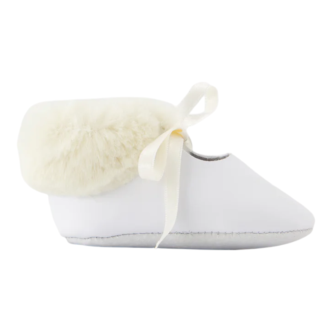 Ivory Cloud Baby Booties