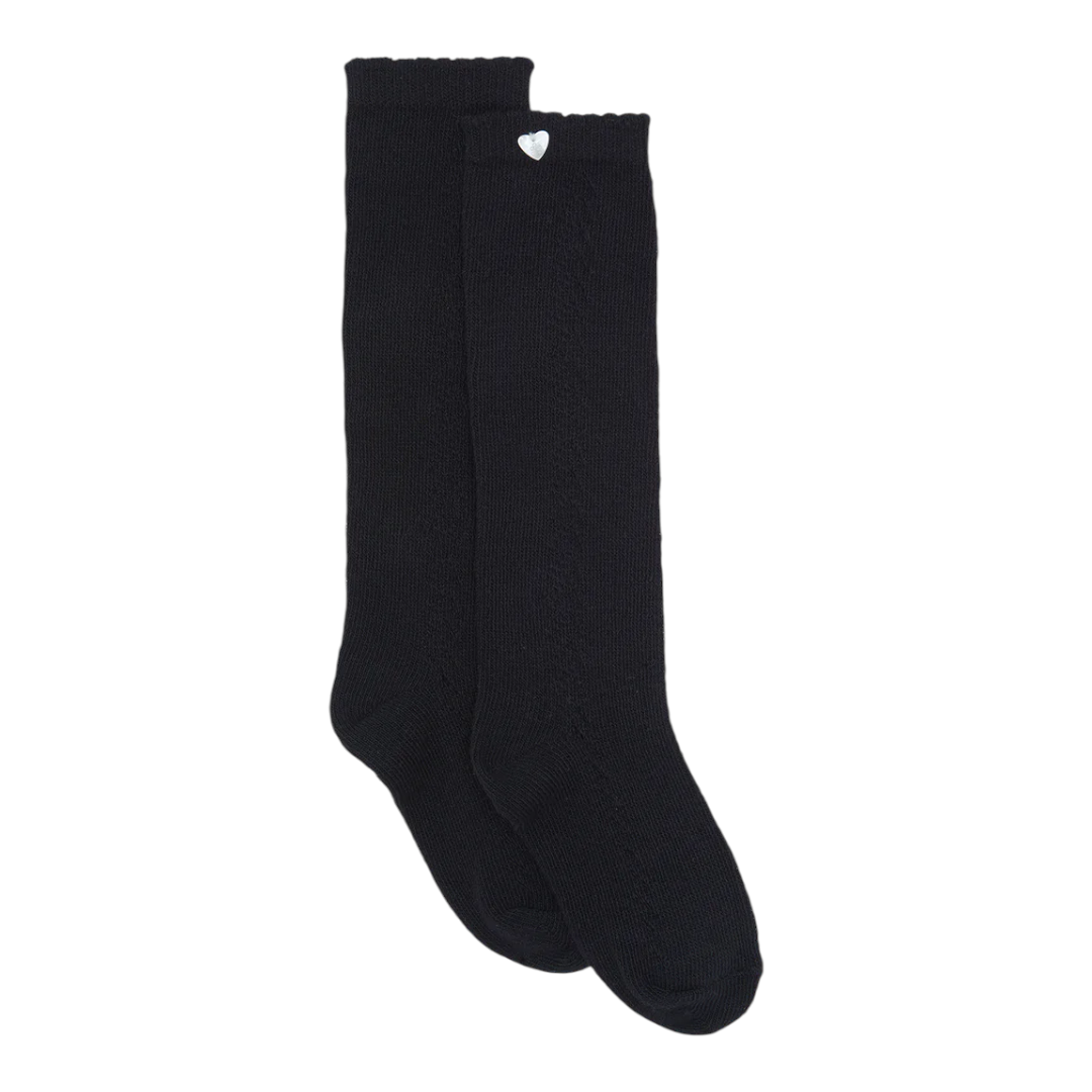 TC Black Knee High Socks