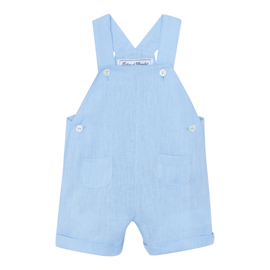 Boys Blue Cloud Linen Ceremony Jumpsuit