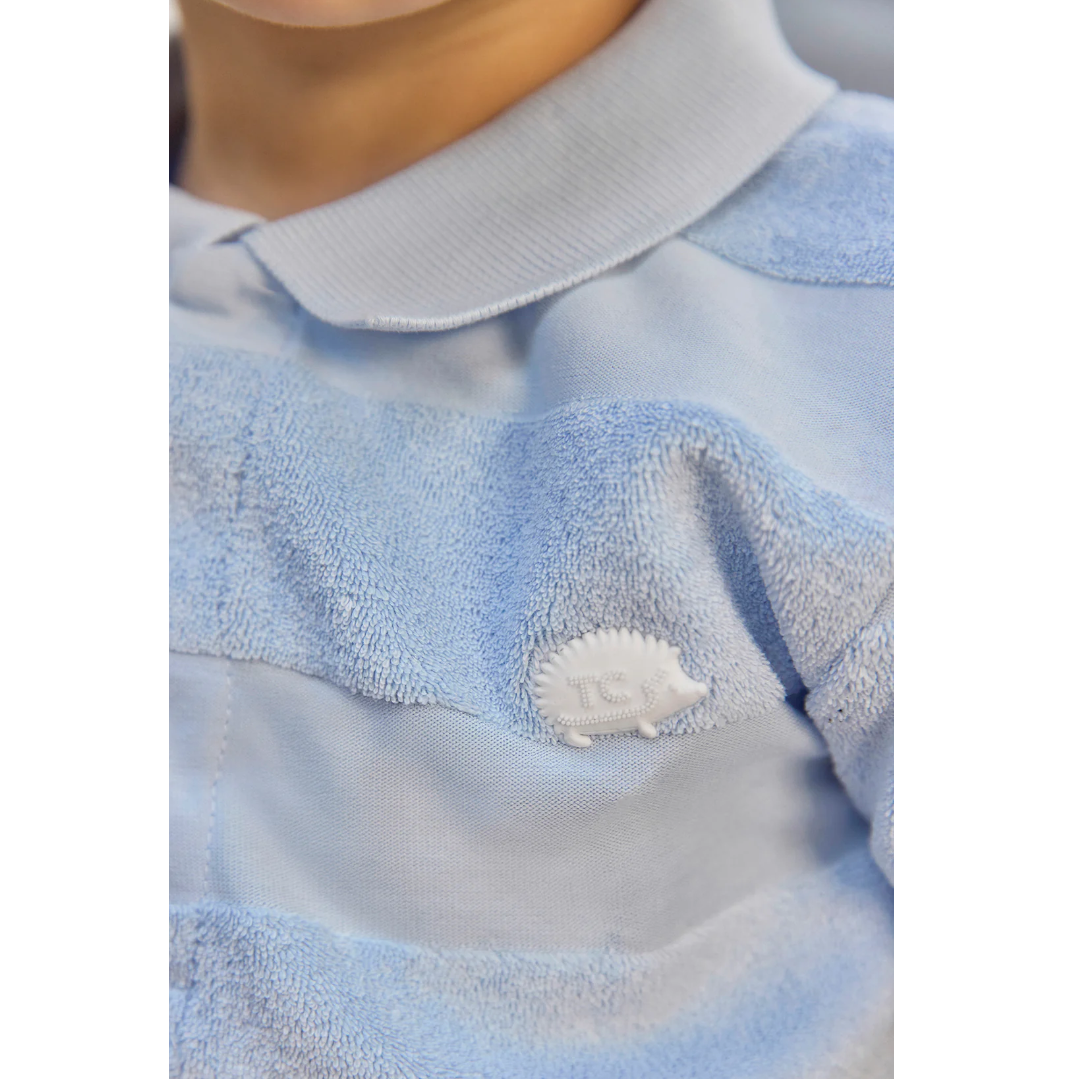 Boys Blue Cloud Striped T-Shirt &amp; Shorts Set