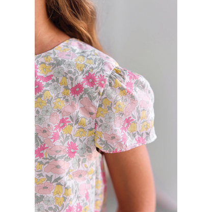 Girls Citrus Liberty Print Short Set