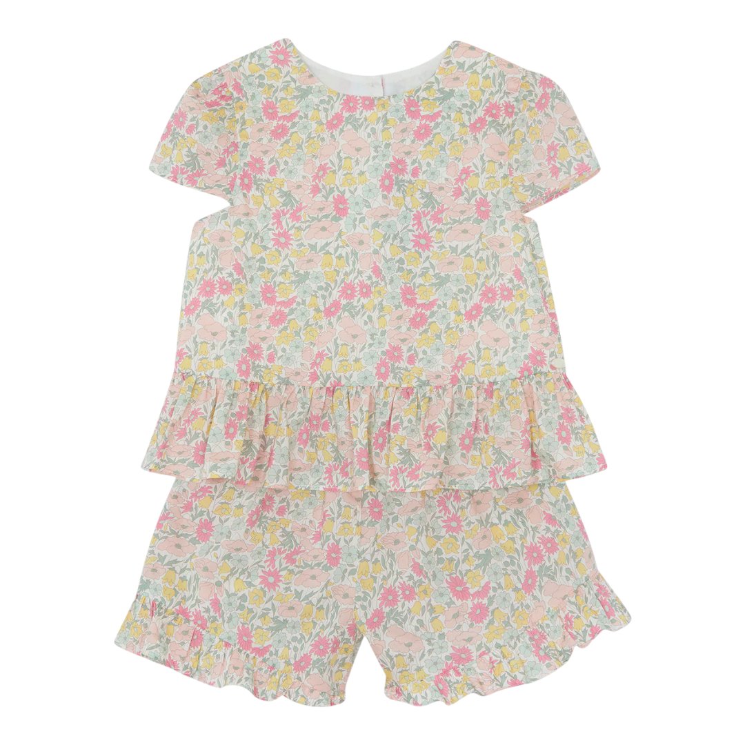Girls Citrus Liberty Print Short Set