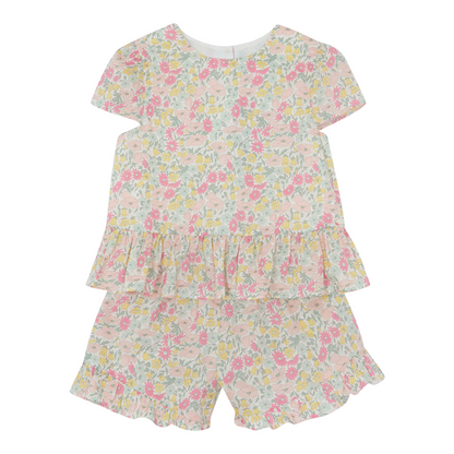 Girls Citrus Liberty Print Short Set