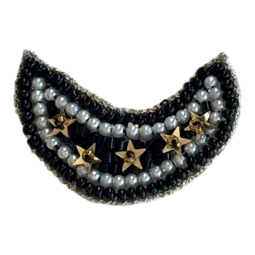 Celestial Crescent Brooch