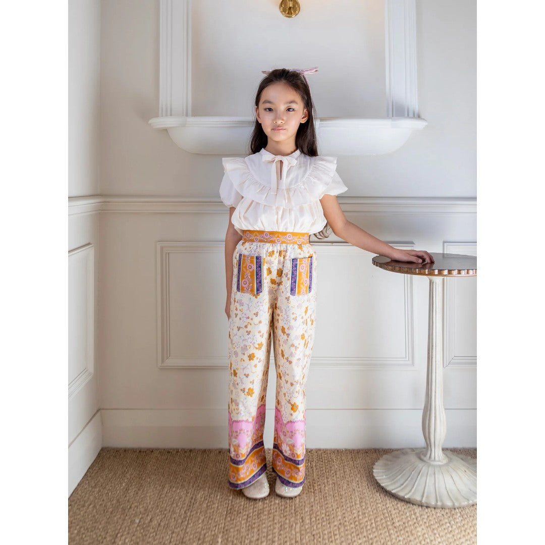 Ophelia Blouse &amp; Somerset Pants - Sheer Pink