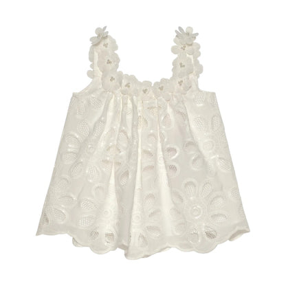 Layla Lace Top &amp; Pants - Snow White