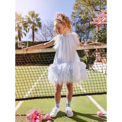 Cannes Tulle Dress - Blue Chill