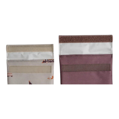 Reusable Sandwich Bag - Set of 2 - Vehicles/Plum