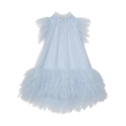 Cannes Tulle Dress - Blue Chill