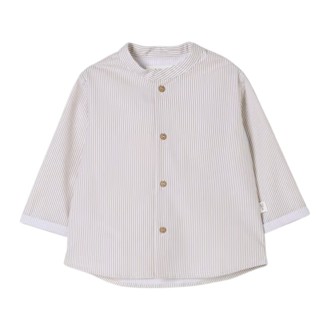 Beige Shirt & Trousers Sage Green