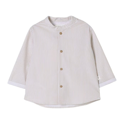 Beige Shirt &amp; Trousers Sage Green
