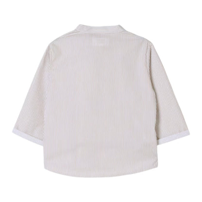 Beige Shirt &amp; Trousers Sage Green