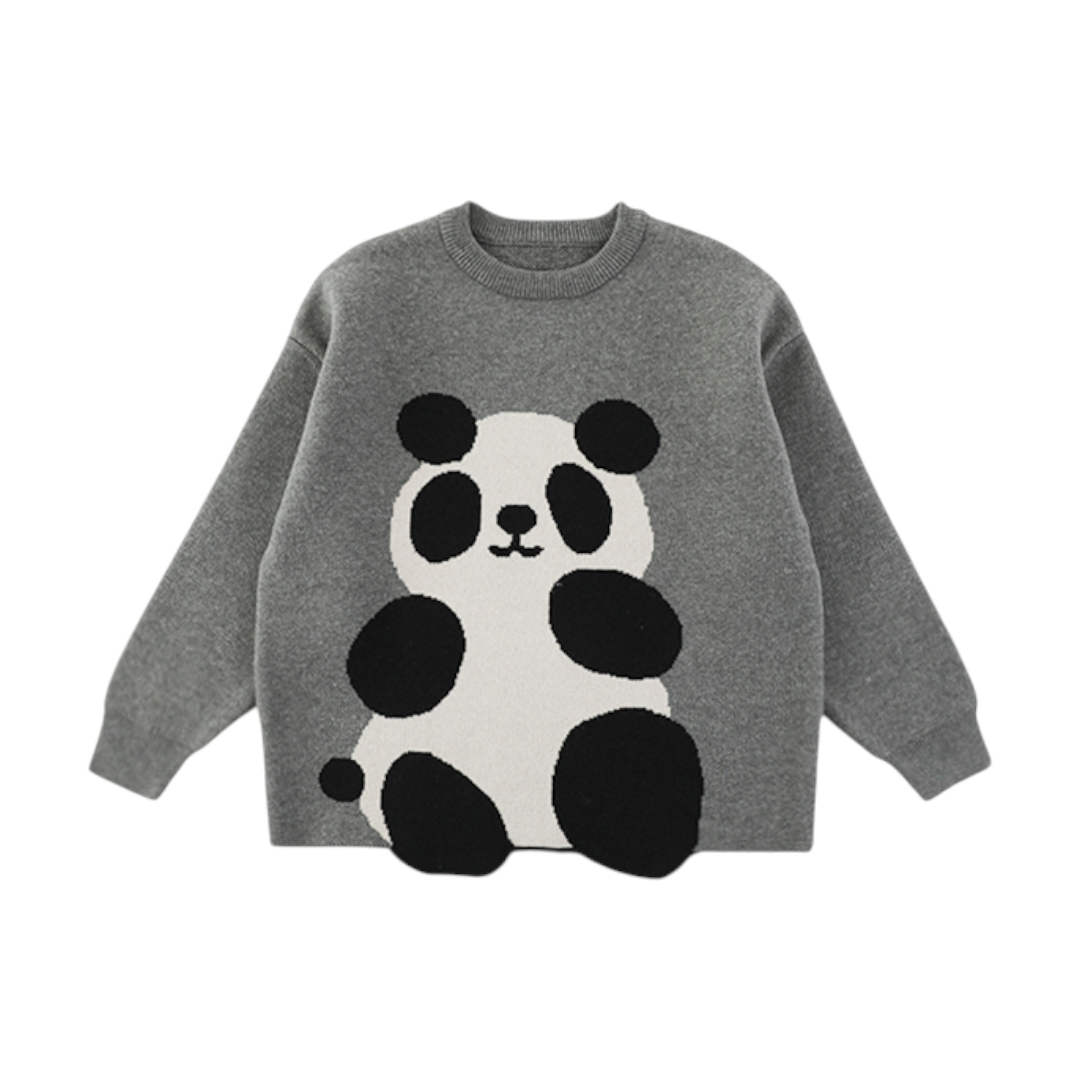 Monochrome Panda Sweater