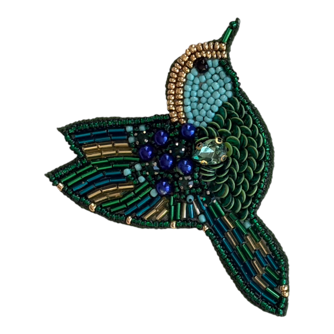 Emerald Flight Brooch