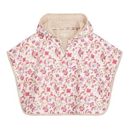 Mael Cream Floral Haven Beach Cape for Girls LOUISE MISHA