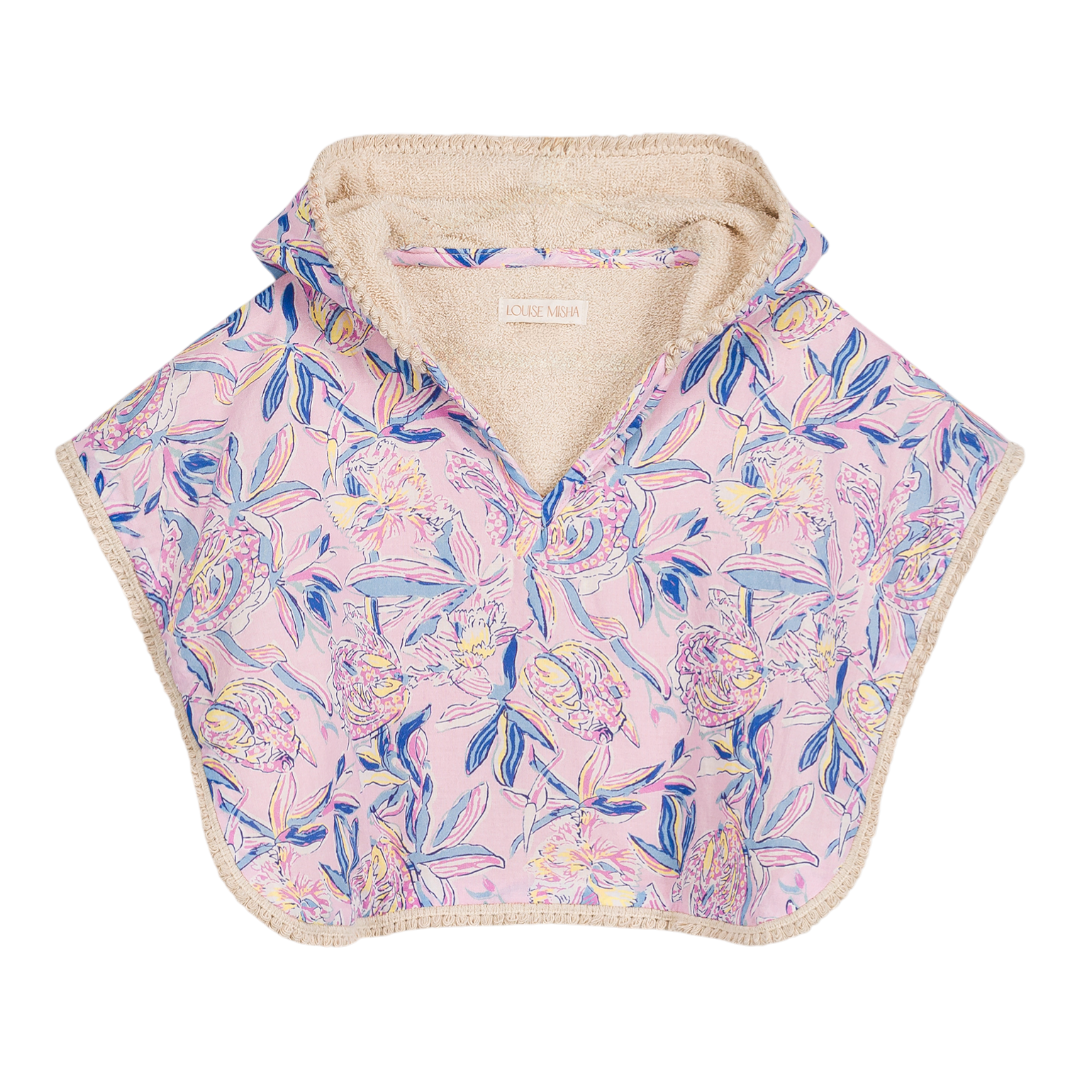 Mael Pink Lush Paradise Beach Cape for Girls