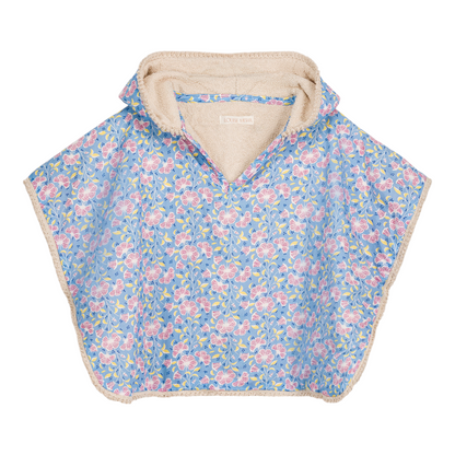 Mael Blue Hibiscus Bay Beach Cape for Girls