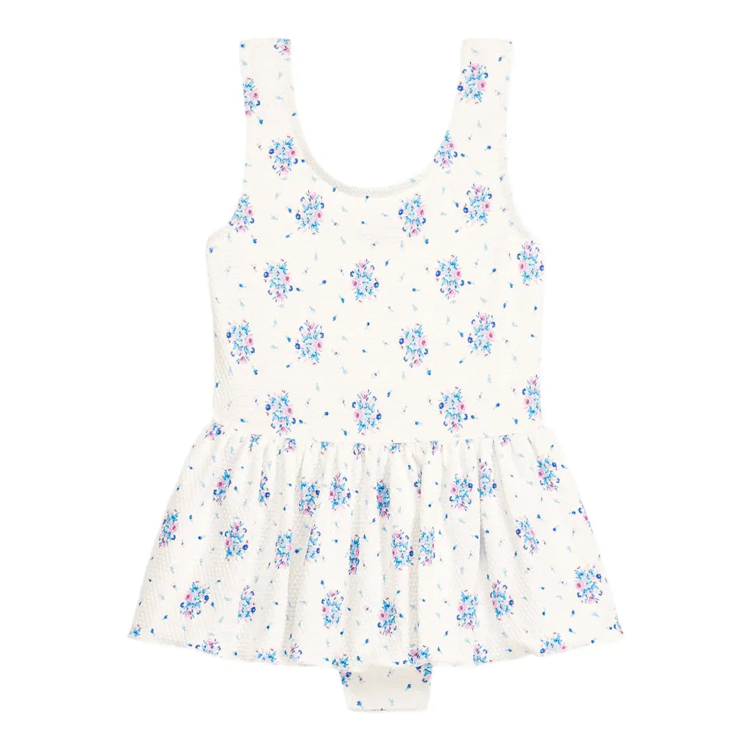 Kalinda Cream Flower Dunes One-Piece Swimsuit for Girls LOUISE MISHA