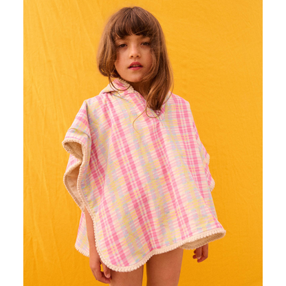 Mael Pink Island Check Beach Cape for Girls