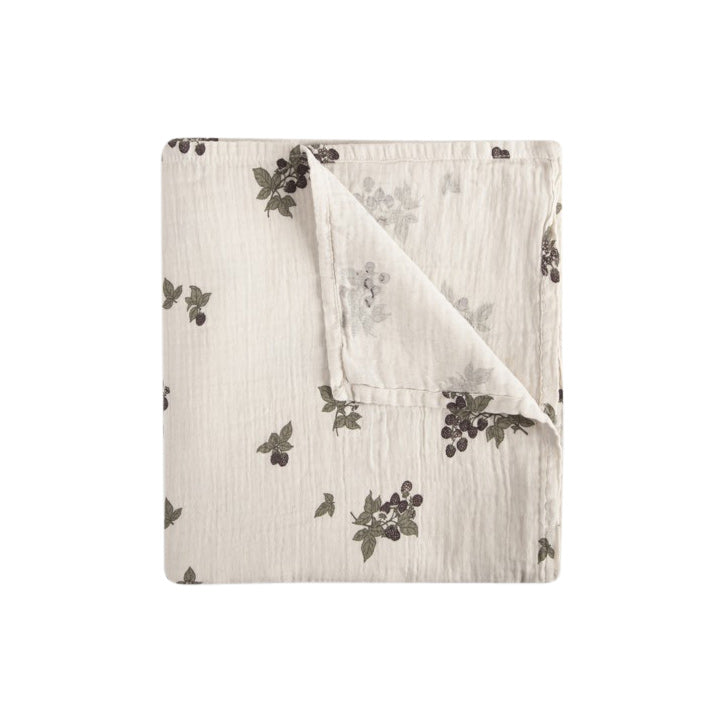 Blackberry Muslin Swaddle Blanket