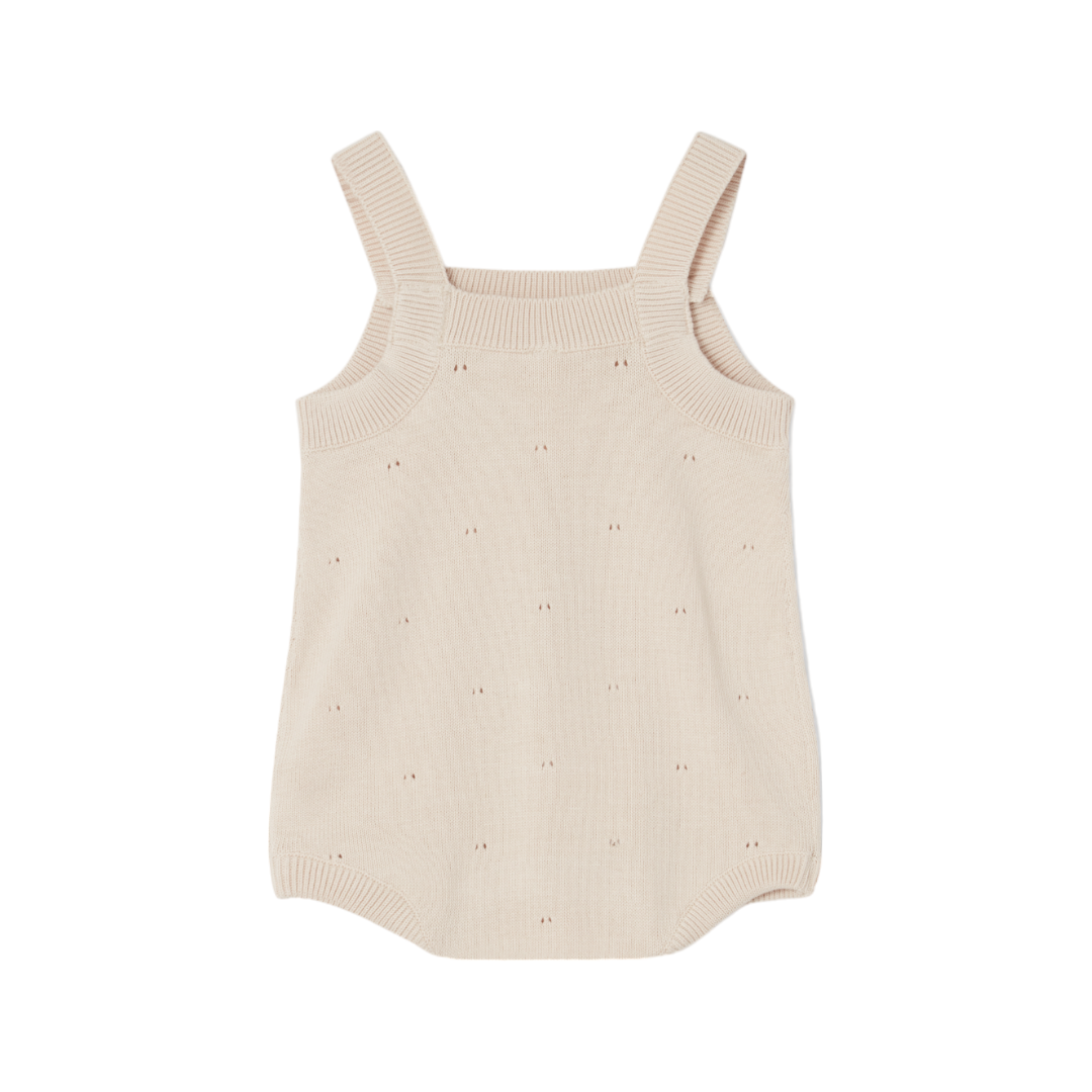 Knitted Romper - Cream