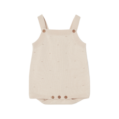 Knitted Romper - Cream