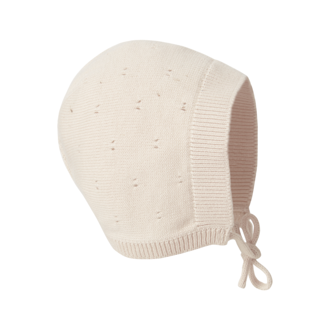Knitted Bonnet - Cream