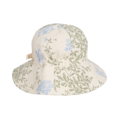 Muslin Sun hat Plumbago