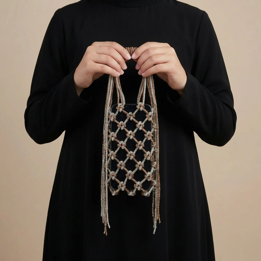 Layali Macramé Phone Bag