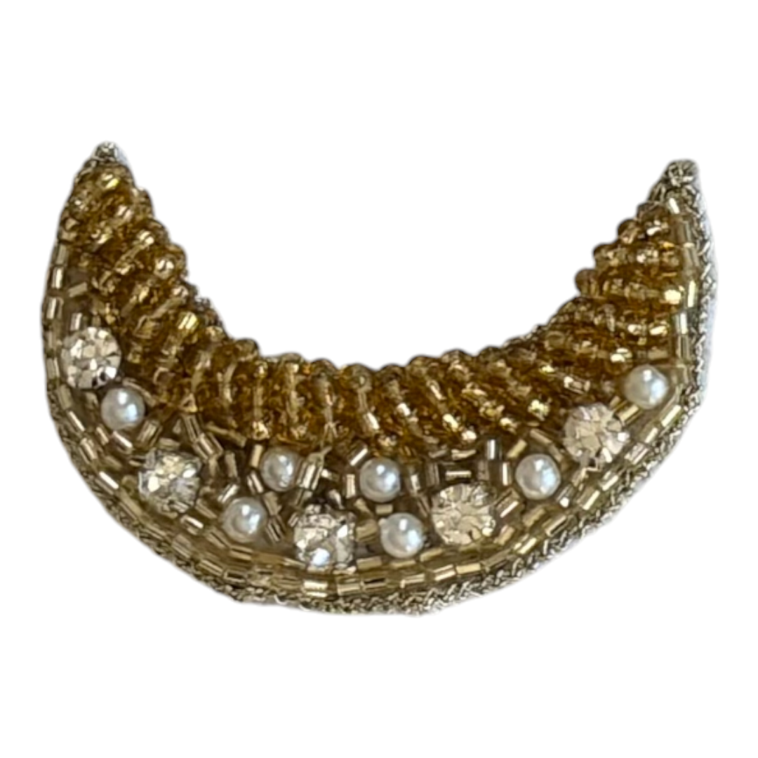 Golden Crescent Noor Brooch