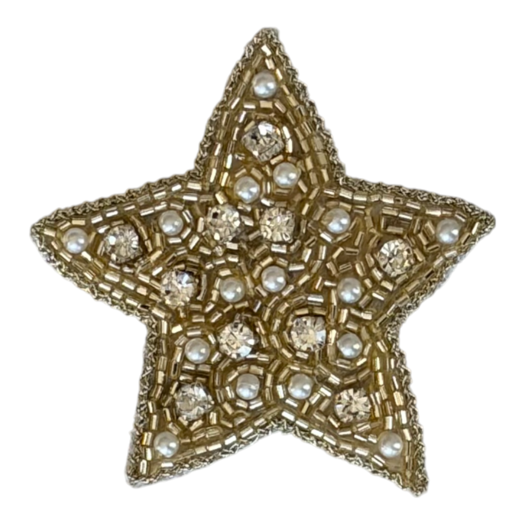 Golden Halo Star Brooch
