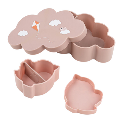 Lunch &amp; Snack Box with Straw Bottle Powder