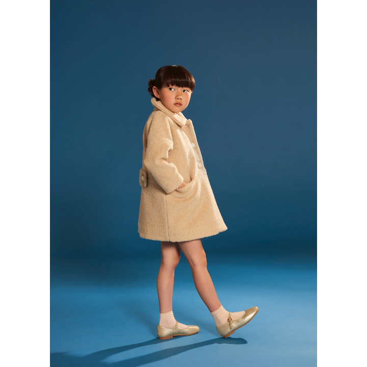 Teddy Bear Coat - Biscuit