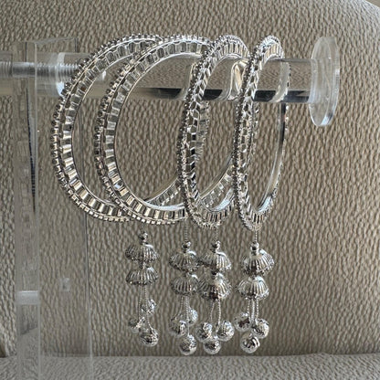 Adults Silver Hanging Bangles