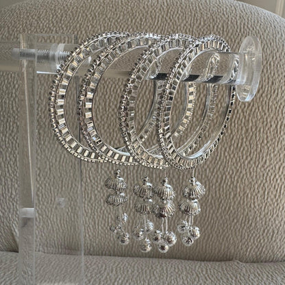 Adults Silver Hanging Bangles