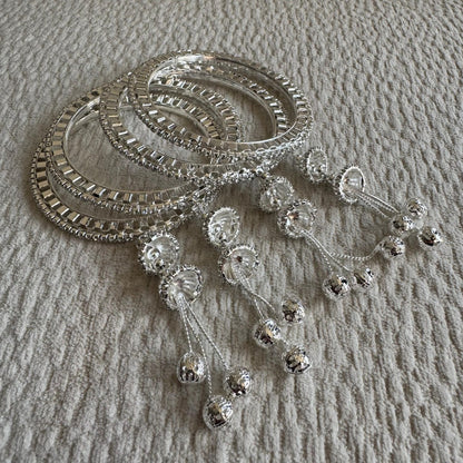 Adults Silver Hanging Bangles