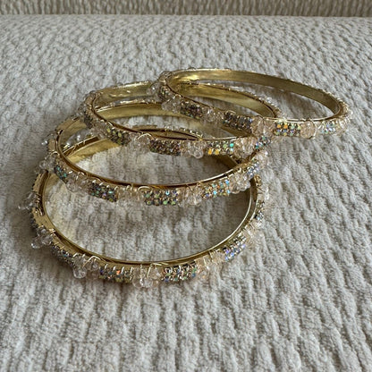 Adults Golden Stone Bangles