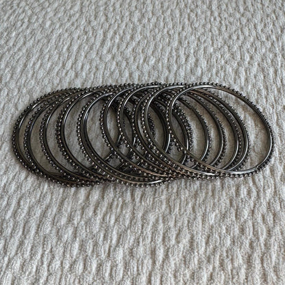 Black Metal Bangles