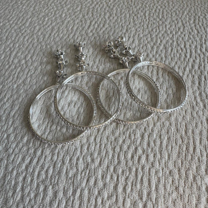 Silver Baby with Hanging Bangles