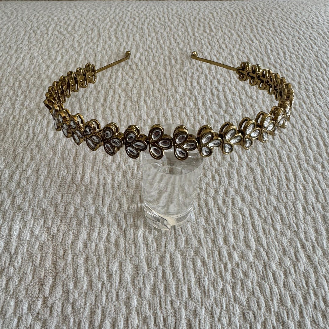 Dull Gold Stone Headband