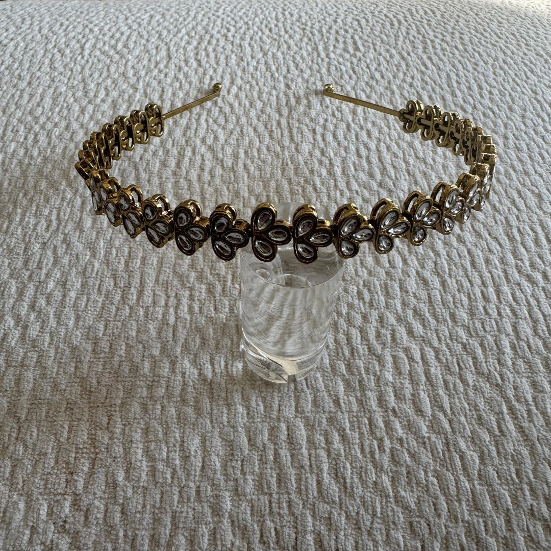 Dull Gold Stone Headband