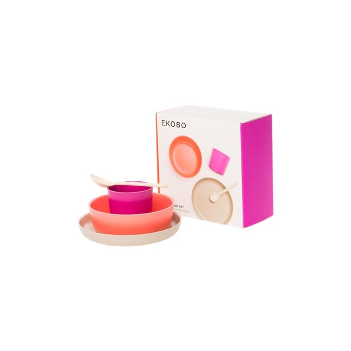 Bambino Kid Set MAI - Coral, Fuchsia, Stone