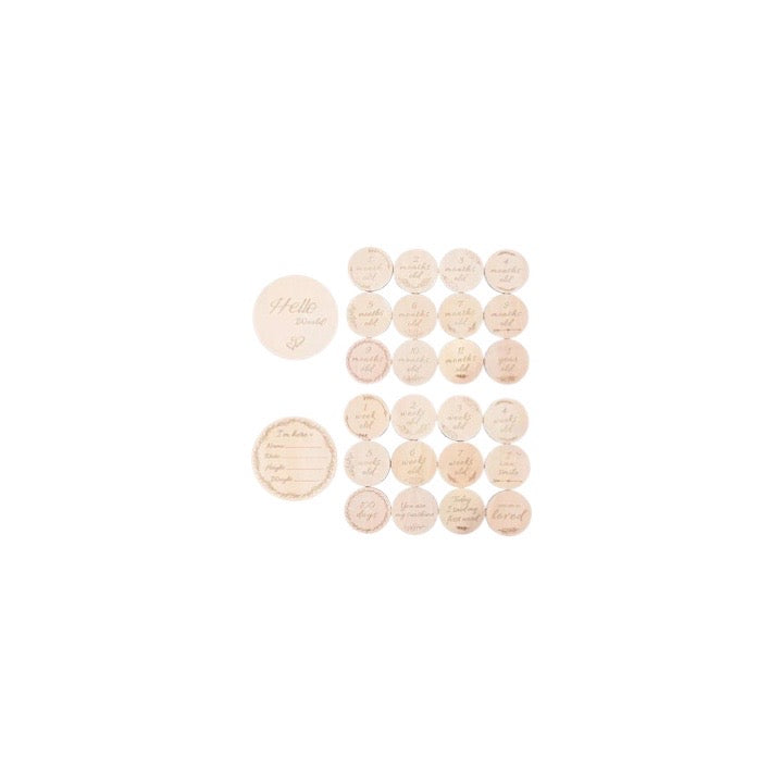 Baby Wooden Milestone Cards