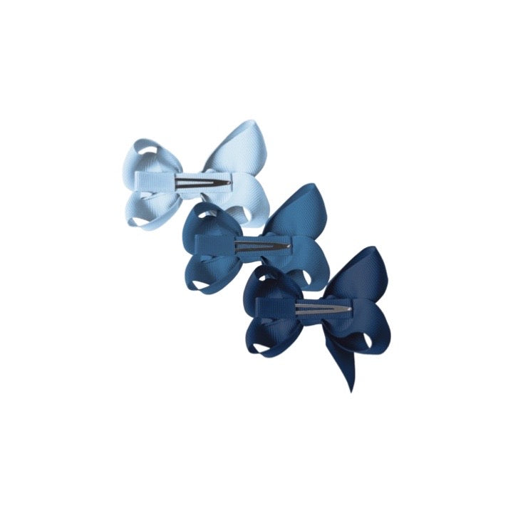 Blues Gift Set of 3 Medium Boutique Bows
