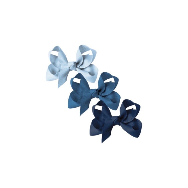 Blues Gift Set of 3 Medium Boutique Bows