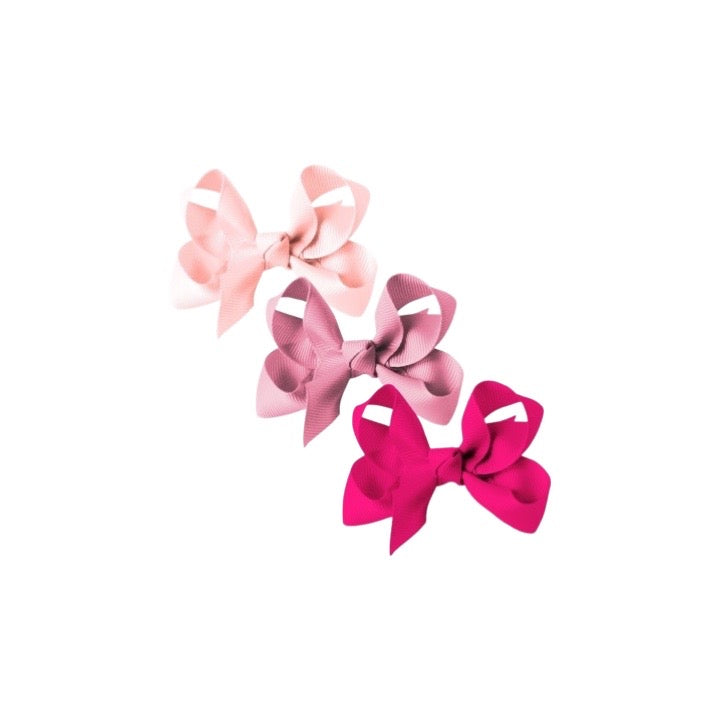Pink Gift Set  of 3 Medium Boutique Bows